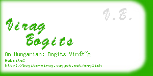 virag bogits business card